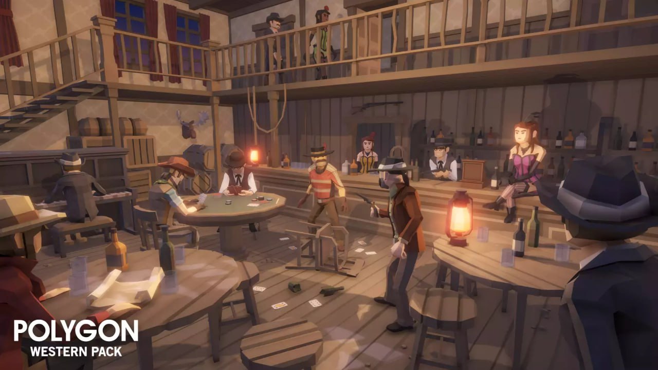 POLYGON Western - Low Poly 3D Art by Synty📱 - изображение 2